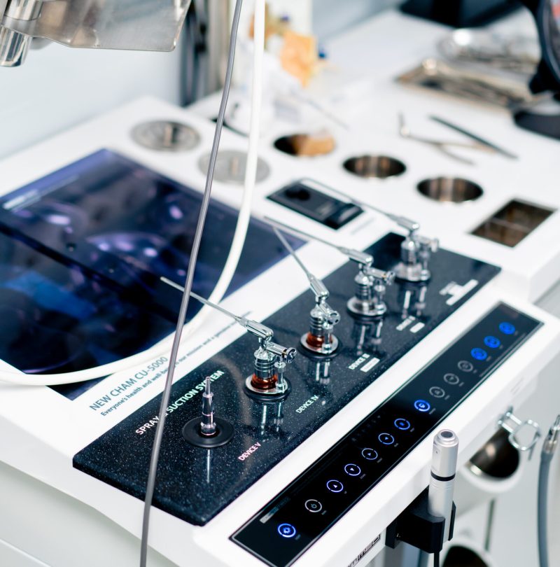 the ENT office in the clinic professional tools device for carrying out the health endoscopy procedure